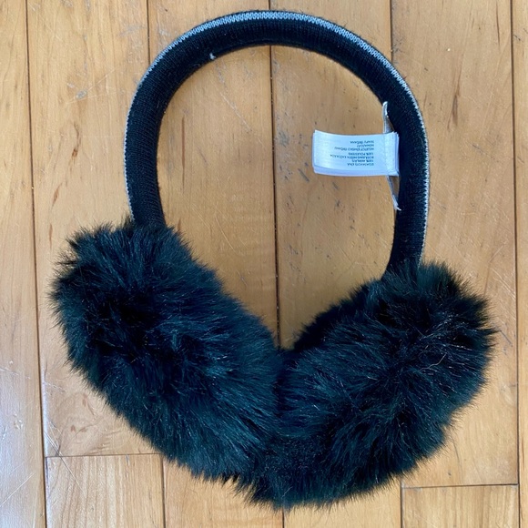 Michael Kors Accessories - Michael Kors Black Furry Earmuffs